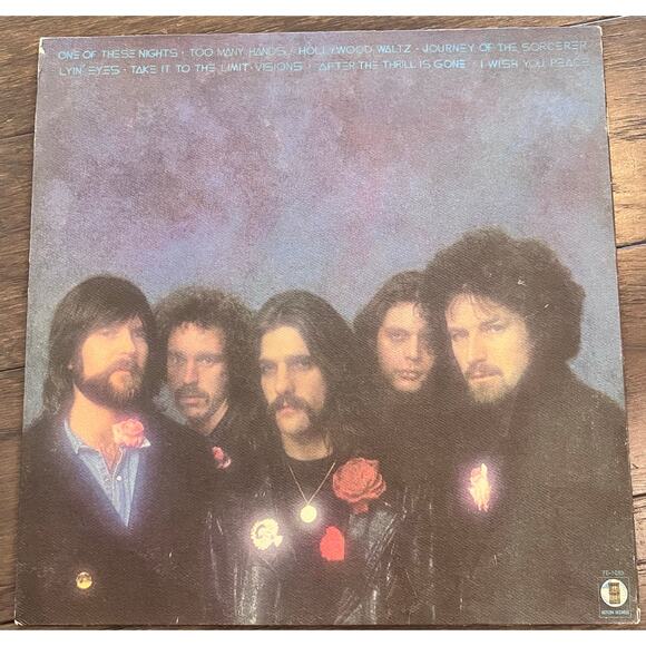 The EAGLES ONE OF THESE NIGHTS 1975 LP Vinyl Original Press Lyin' Eyes - Picture 2 of 2